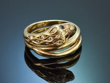 Schlangen ring saphiren gebraucht kaufen  München