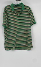 Camisa polo masculina manga curta listrada multicolorida algodão Ralph Lauren tamanho XL, usado comprar usado  Enviando para Brazil