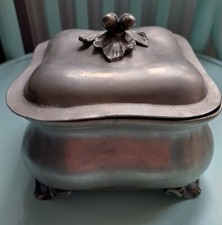 Zinndose vintage deckeldose gebraucht kaufen  Hamburg