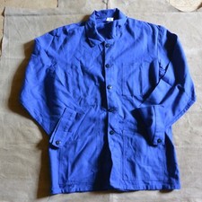 Camisa de trabalho vintage francesa algodão jardim utilitário - jaqueta azul comprar usado  Enviando para Brazil