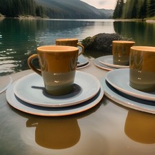 Mismatch coffe set for sale  GRANTHAM
