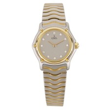 Feminino Dois Tons 23mm Ebel Classic Wave com Caixa e Papéis em Bom Estado comprar usado  Enviando para Brazil