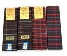 Usado, Tecido xadrez japonês 100% algodão tingido conjunto com 4 rolos - 60 unidades fios duplos comprar usado  Enviando para Brazil