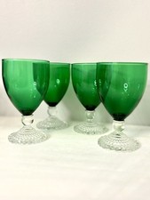 Copos de bebida vintage âncora verde esmeralda cálice conjunto de 4 comprar usado  Enviando para Brazil