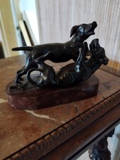 Chiens joueurs bronze d'occasion  Plaintel