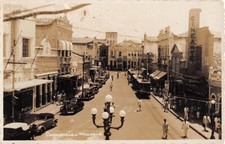 MACEIO, ALAGOAS, BRASIL ~ RUA COMERCIAL, CARRINHOS, FOTO REAL PC ~ DÉCADA DE 1910, usado comprar usado  Enviando para Brazil