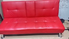 Red faux leather for sale  SLOUGH