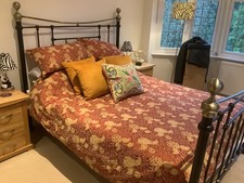 Kingsize bedstead black for sale  CHELMSFORD