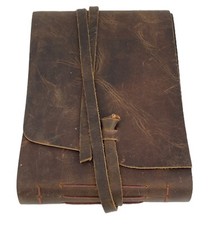 Caderno de diário de couro genuíno – Diário de escrita vintage álbum de fotos G comprar usado  Enviando para Brazil