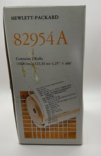 Papel térmico vintage HP 82954A impressão preta, caixa de dois rolos, caixa aberta, usado comprar usado  Enviando para Brazil