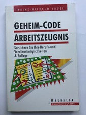 Geheim code arbeitszeugnis gebraucht kaufen  Hannover
