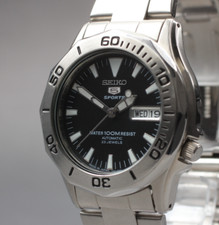 Usado, Relógio masculino quase perfeito SEIKO 5 Sports SNZ391 7S36-00L0 mostrador preto automático 40mm JAPÃO comprar usado  Enviando para Brazil