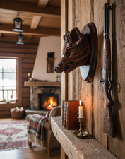 Wood carved boar d'occasion  Expédié en Belgium