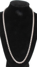 David Yurman Masculino Prata Esterlina 5mm Clássico Caixa Corrente Colar 22" D-265 comprar usado  Enviando para Brazil