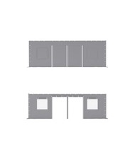 2pcs carport sidewalls for sale  San Lorenzo