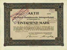 Poncet glashüttenwerke 1921 gebraucht kaufen  Bayreuth