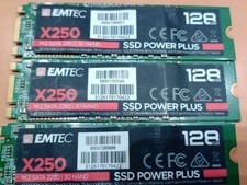 Lot De 3 Pièces EMTEC SSD Power Plus X250 - SSD - 128 GB Hs Pièces Détachées na sprzedaż  Wysyłka do Poland