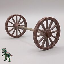 Usado, Rodas de eixo Playmobil-pequeno-eixo dianteiro-marrom escuro-carrinho-medieval comprar usado  Enviando para Brazil