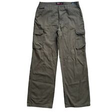 Calça cargo masculina Airwalk 34 X 32 verde ripstop perna reta algodão ao ar livre comprar usado  Enviando para Brazil