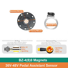 EBike 36V/48V KT 8 Magnets PAS Hall Sensor Pedal Assistant Sensor SM/WP Plug comprar usado  Enviando para Brazil