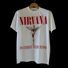 Camiseta Vintage NIRVANA 1993 NO ÚTERO L THIS IS NOT A BON JOVI CONCERT REIMPRESSÃO comprar usado  Enviando para Brazil