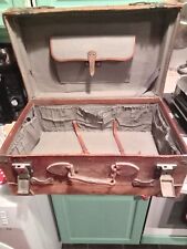 Antique leather suitcase for sale  GALASHIELS