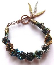 Bracelet kumihimo vert d'occasion  Bonneval