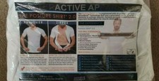 Camisa para hombre AlignMed Correctora de Postura 2.0 Tecnología Neuroband Blanca Grande  segunda mano  Embacar hacia Mexico
