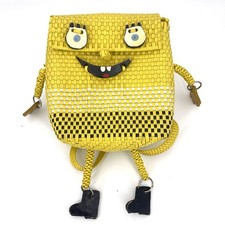 Mochila Vintage Bob Esponja Calça Quadrada Colorida Do Japão Feita à Mão Rara!!! comprar usado  Enviando para Brazil