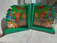 Children wooden bookends for sale  CANNOCK