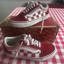 Tênis quadriculado VANS OFF THE WALL vermelho e branco - Tênis de skate - Feminino 8.5 comprar usado Tênis quadriculado VANS OFF THE WALL vermelho e branco - Tênis de skate - Feminino 8.5 comprar usado  Enviando para Brazil
