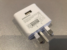 Cargador de teléfono Samsung Galaxy genuino USB-A 15W adaptador de viaje - enchufe Reino Unido segunda mano  Embacar hacia Mexico