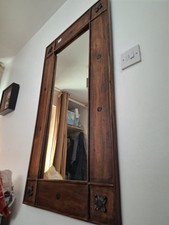 Indian sheesham mirror for sale  BEDFORD