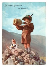 Alpino bambini cartolina usato  Italia