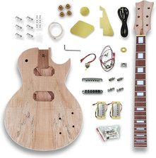 Kit de guitarra elétrica faça você mesmo traste de pau-rosa corpo de mogno hardwares feitos à mão comprar usado  Enviando para Brazil