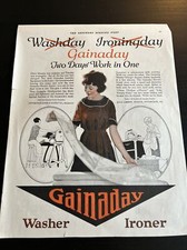 Foto a color vintage anuncio impreso página completa ganancia de anuncio al día lavadora segunda mano  Embacar hacia Mexico