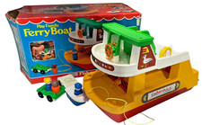 Vintage Fisher Price Play Family Boat com Caixa #932 Double Decker 1979 RARO comprar usado  Enviando para Brazil
