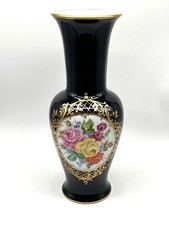 Vase kobaltblau blumenmalerei gebraucht kaufen  Dresden