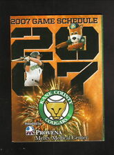 Kane County Cougars--2007 Harmonogram kieszonkowy--Ortopedia Fox Valley--Lekka atletyka na sprzedaż  Wysyłka do Poland