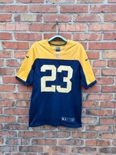 Camiseta de futebol Jaire Alexander #23 Nike On-Field Green Bay Packers azul amarela  comprar usado  Enviando para Brazil