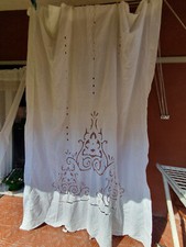 Tenda ricamata cotone usato  Chiavari