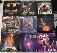 9 Laserdiscs, inc. 5 Star Trek films, 2 Batman films, Superman & The Phantom comprar usado  Enviando para Brazil