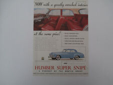Humber super snipe. for sale  HUNTINGDON