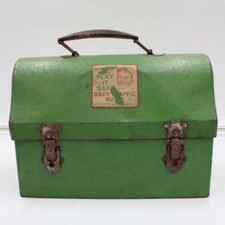 Lancheira vintage americana garrafa térmica cúpula de metal verde Mickey Mantle ZZ3678 comprar usado  Enviando para Brazil