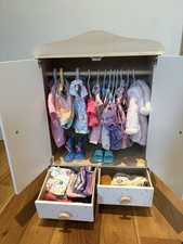 Dolls wooden wardrobe for sale  LONDON
