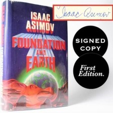 ISAAC ASIMOV SIGNED FIRST EDITION FOUNDATION AND EARTH 1st Printing SCI-FI HCDJ na sprzedaż  Wysyłka do Poland