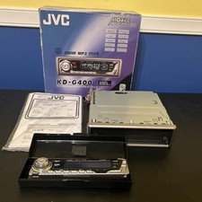 JVC KD-G400 Sirius Kompatybilna głowica 200W MP3 Odbiornik CD Kolorowy wyświetlacz LCD, używany na sprzedaż  Wysyłka do Poland