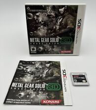 Metal Gear Solid 3D: Snake Eater (Nintendo 3DS, 2012) MGS CIB com Manual em Excelente Estado Usado comprar usado  Enviando para Brazil