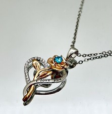 Usado, Colar de esterlina feminino S925 joias de esposa ouro rosa 18K presente de aniversário para mãe comprar usado  Enviando para Brazil