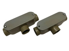 (Pacote com 2) Cantex 5133564 Tipo T 3/4" Caixa de Junção Elétrica com Tampa, 3 Vias comprar usado  Enviando para Brazil